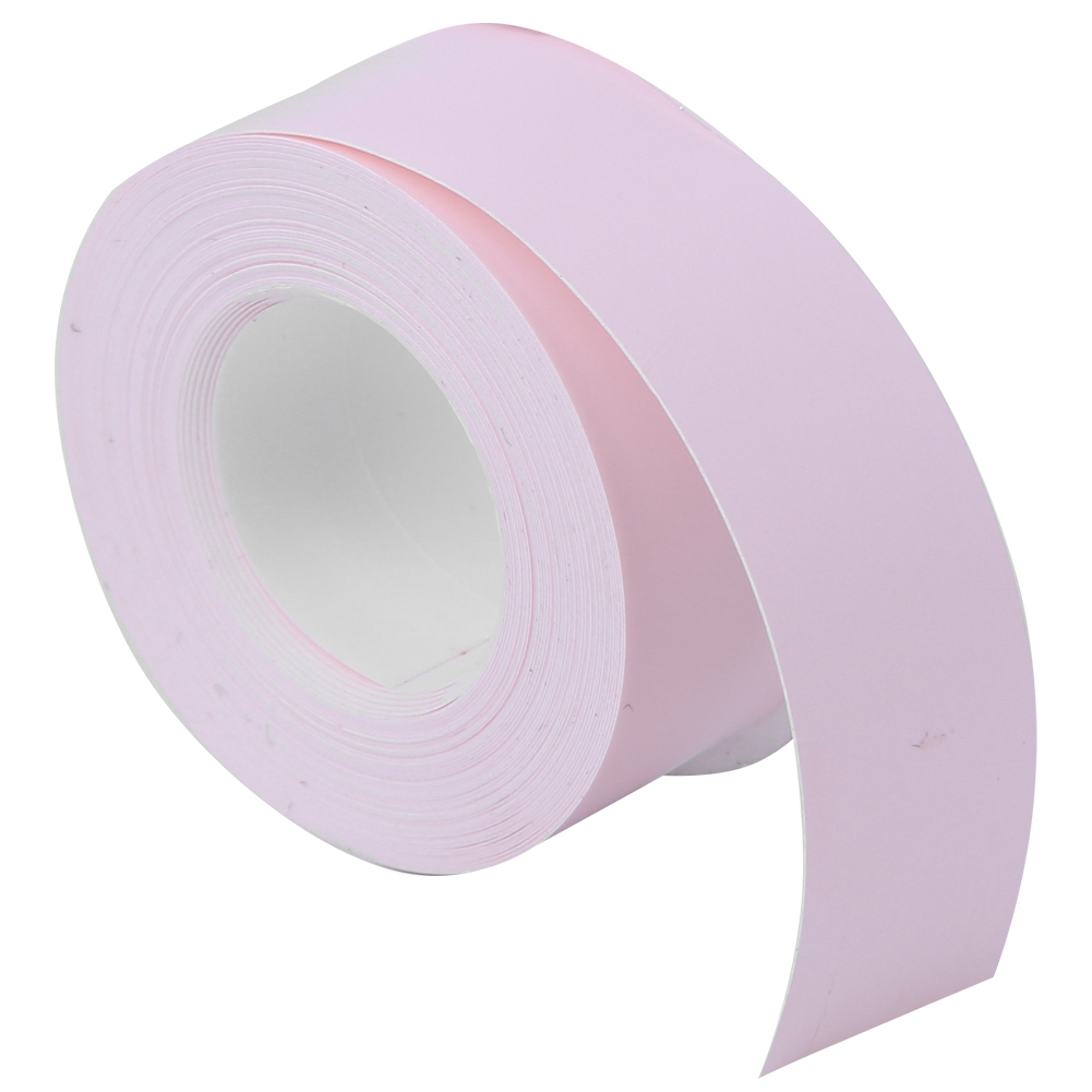Label Tape Thermal Paper Fit For Labeling Machine Pink Base Black Letter KRI✈️