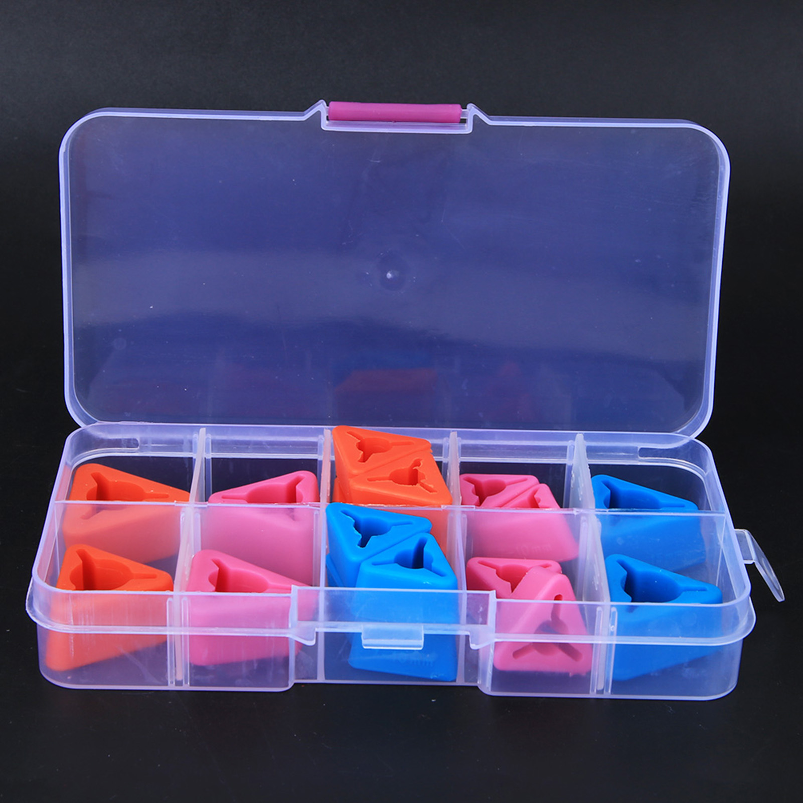 Triangular Knitting Needles Tips Silicone Knit Point Protectors Sewing Acc KRI✈️