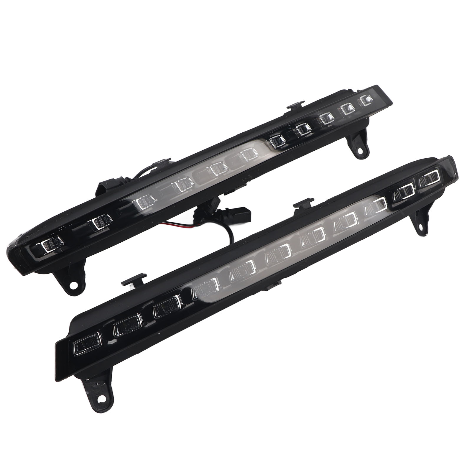 1Pair Car Daytime Running Light Turn Signal 2‑Color DRL LED Fog Lamp For Q KRI✈️