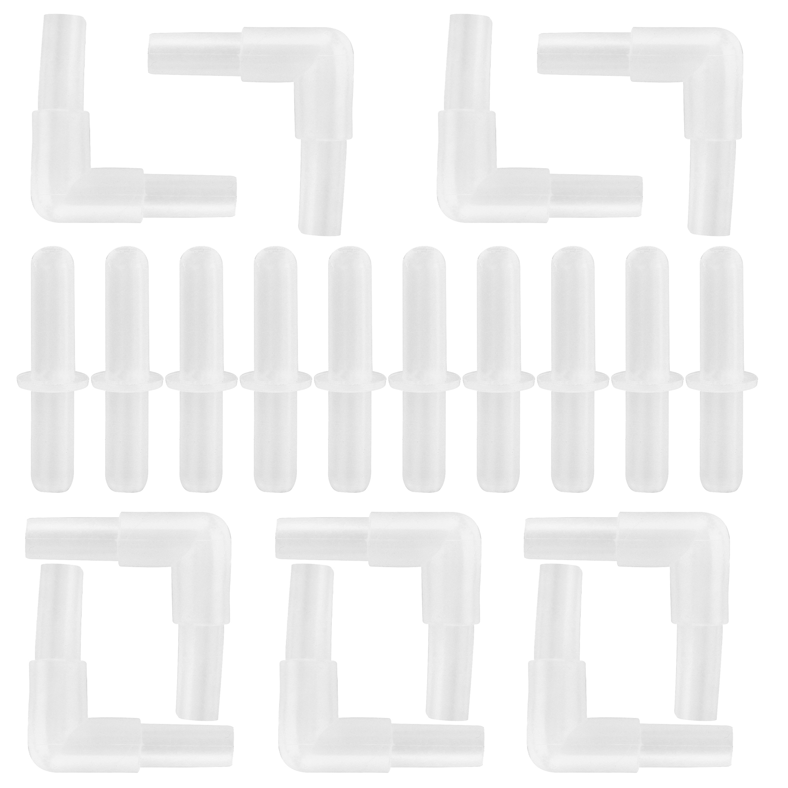 Aquarium Air Valve Connector Plastic Inner Tube (10 Right Angle Elbows And KRI✈️