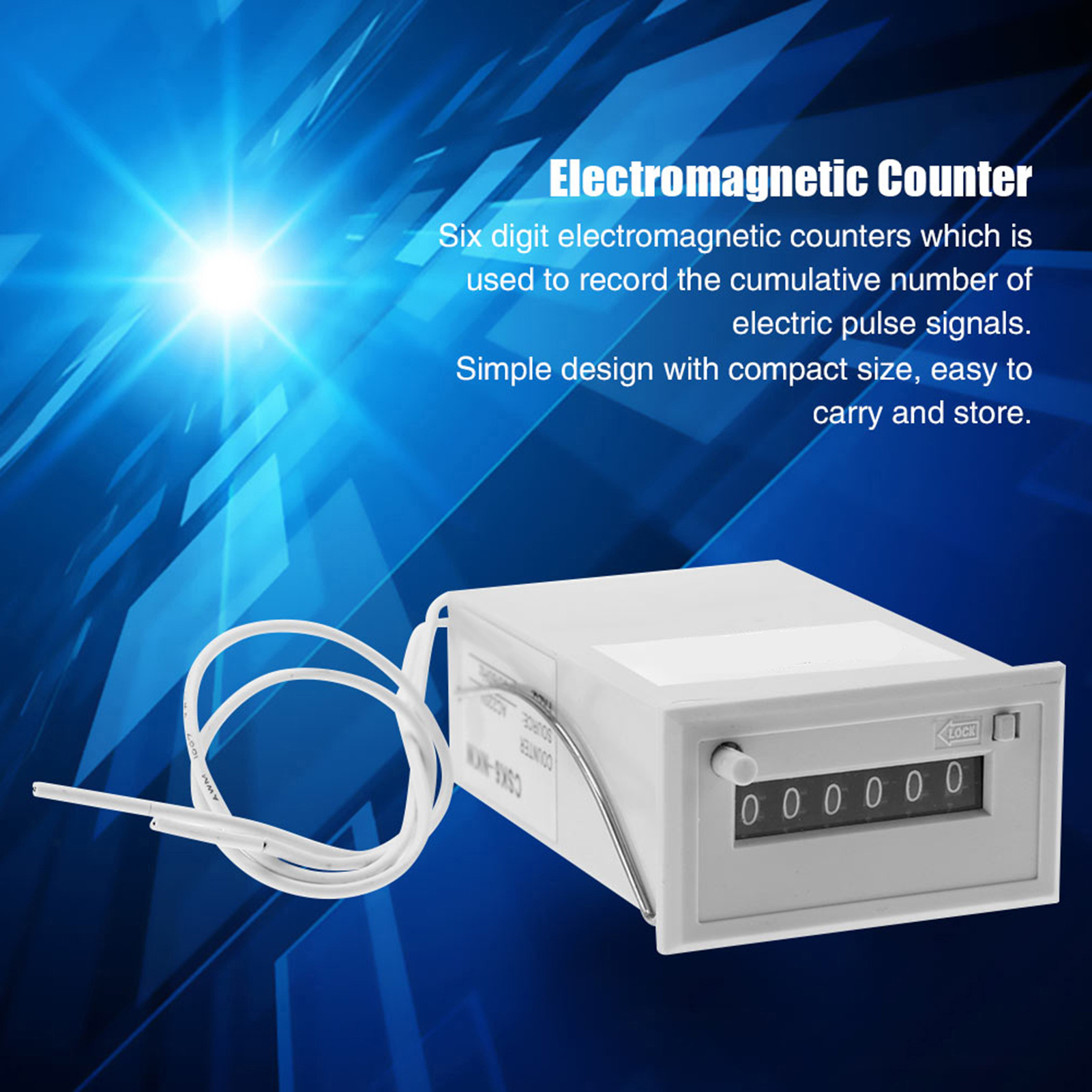 CSK6-NKW 6 Digit Electromagnetic Pulse Counter (04 DC 12V) KRI✈️