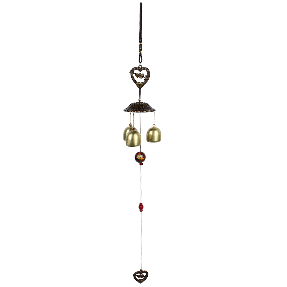 Wind Chimes Bell Metal Heart Shape Home Ornament Outdoor Yard Decor KRI✈️