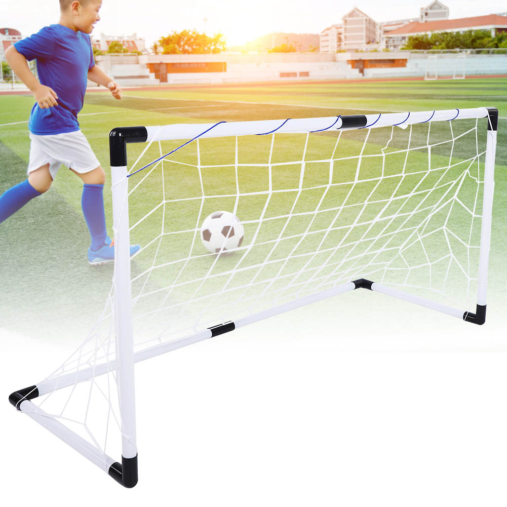 Oudoor Folding Children Football Soccer Goal Gate Kit With Balls Pump Kid KRI✈️