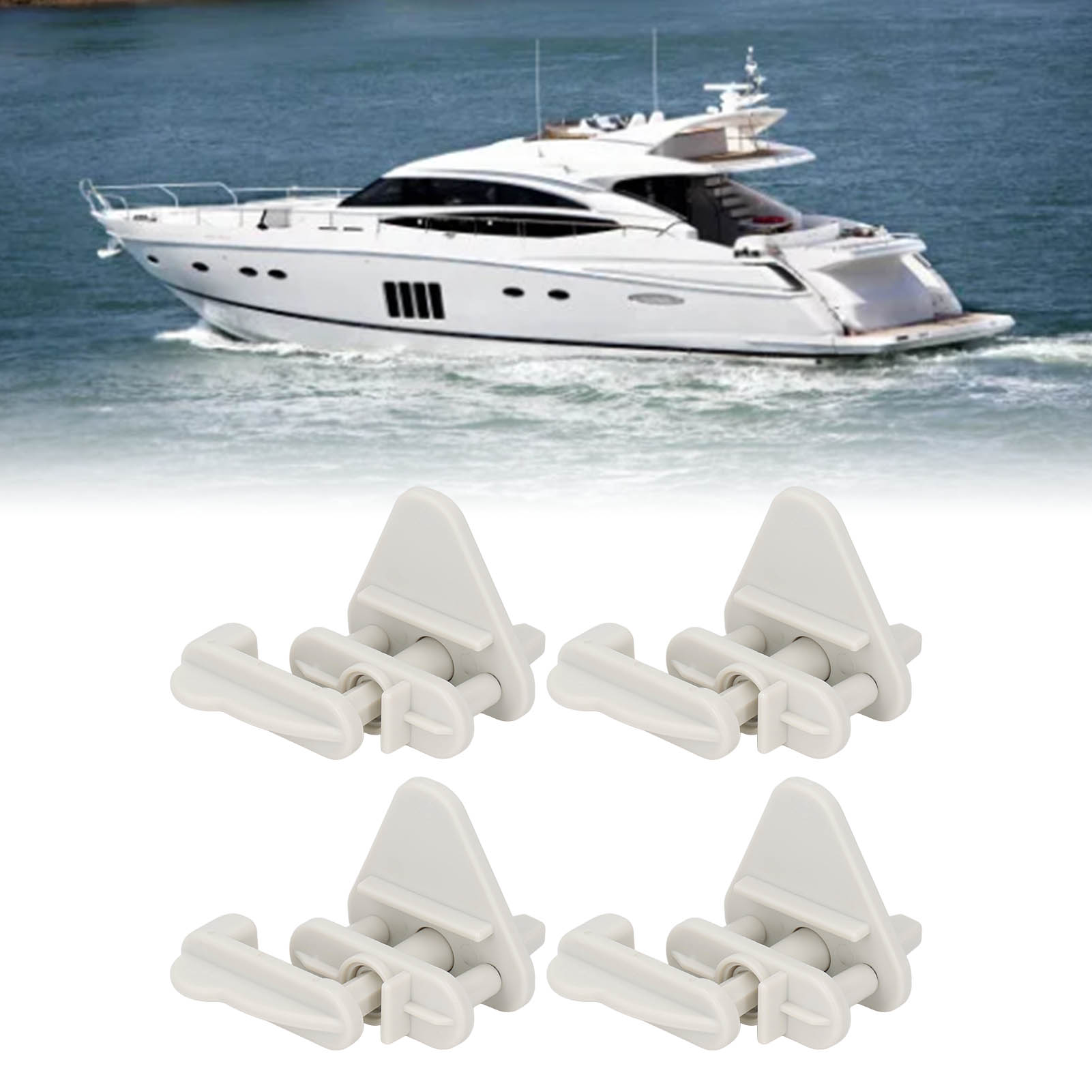4PCS Pontoon Boat Gate Latch ABS Pontoon Boat Gate Latch Kit Pontoon Boat Gate