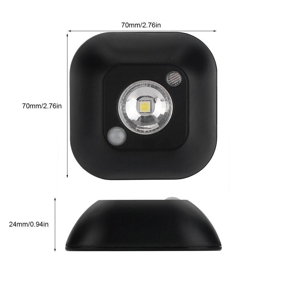 LED Mini Wireless Infrared Motion Sensor Night Light Battery Power Wardrob KRI✈️