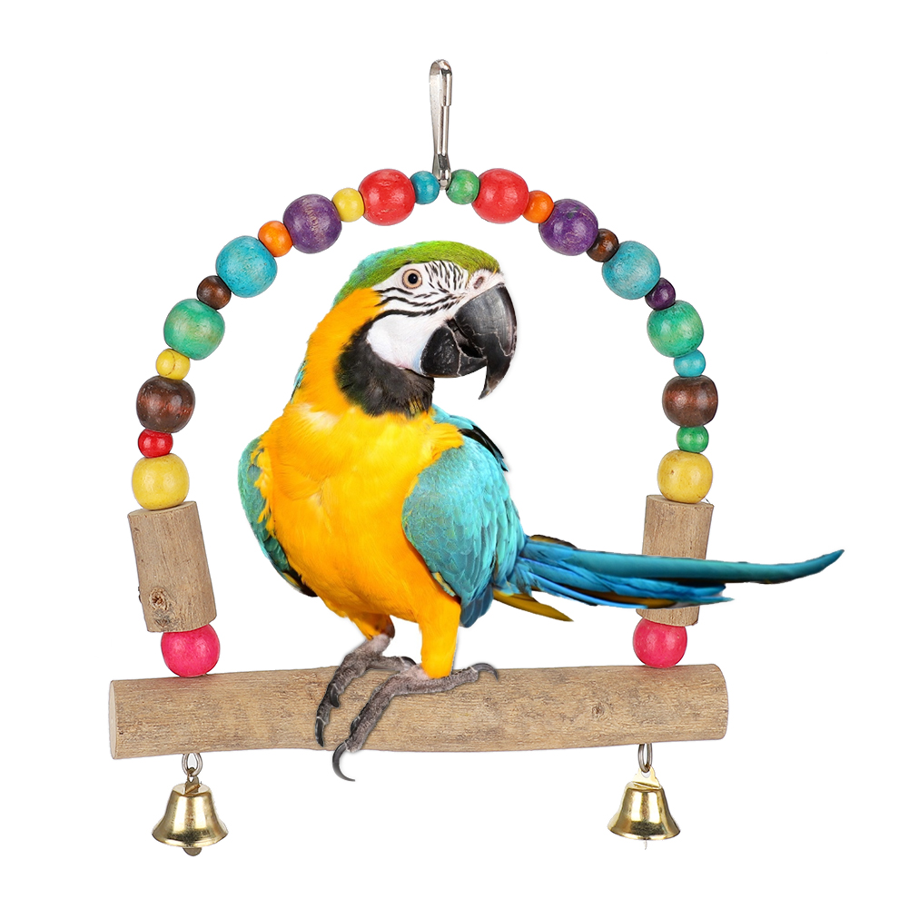 Wood Pet Small And Medium Swing With Hook Playing Biting Supply KRI✈️