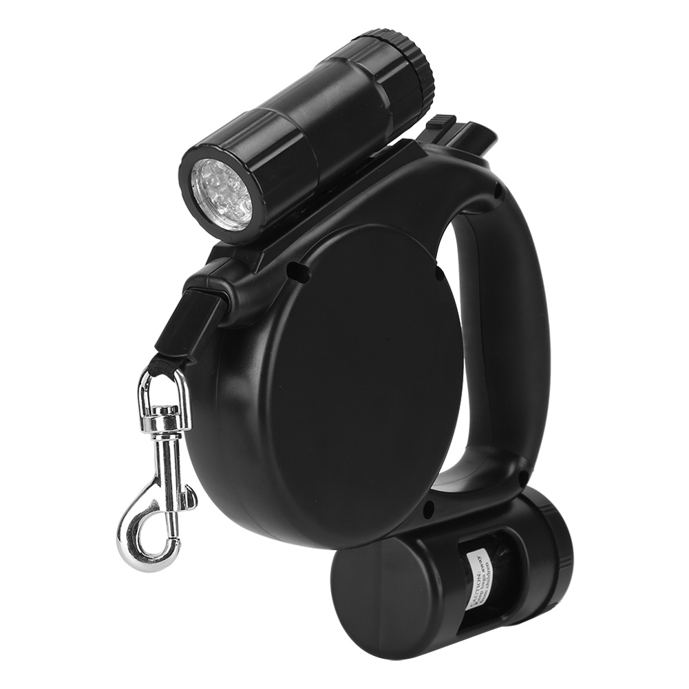 3 In 1 Black Plastic Portable Pet Automatic Retractable Traction Leash Rop KRI✈️
