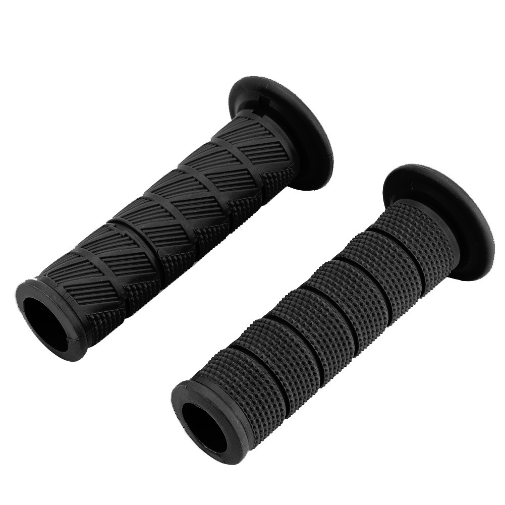 2Pcs 22mm Universal Vintage Motorcycle Handlebar Grips Diagonal Handle Bar