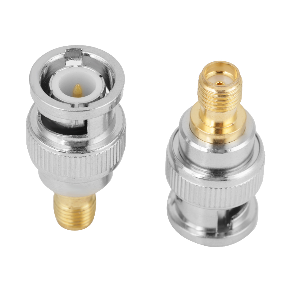 2pcs BNC Male To SMA Female Type RF Connector Coaxial Adapter Test Convert KRI✈️