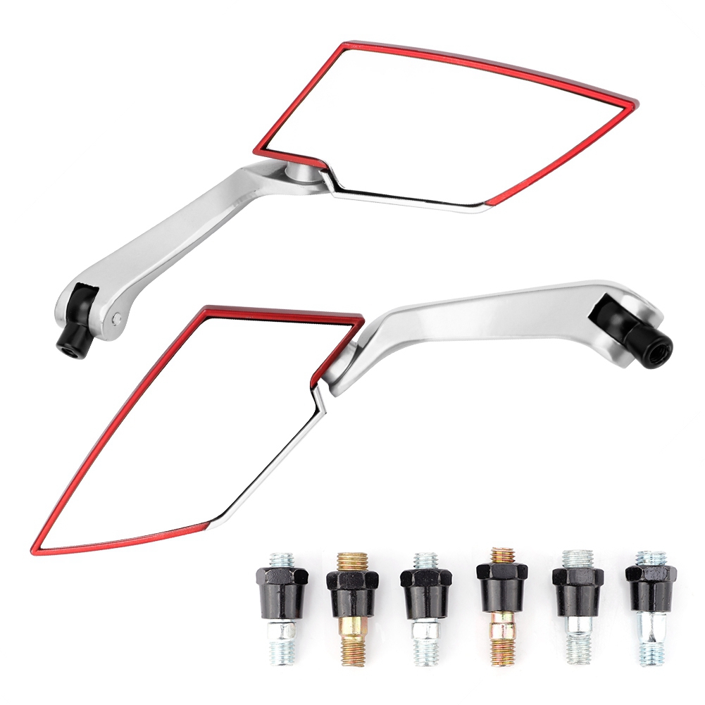2Pcs Motorcycle Motorbike Modified Rearview Mirror Rear View Side Mirrors KRI✈️