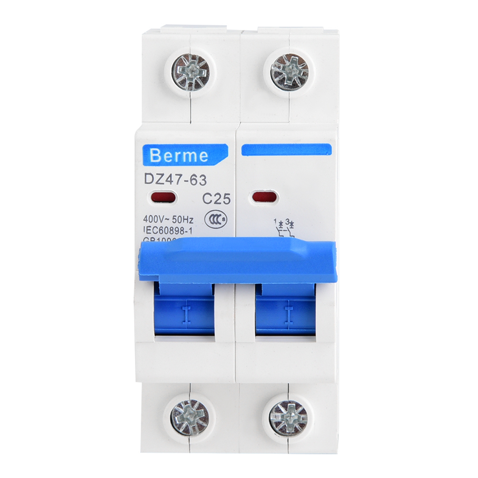DZ47-63 2P Miniature Circuit Breaker Leakage Protection Air Switch 400VAC( KRI✈️