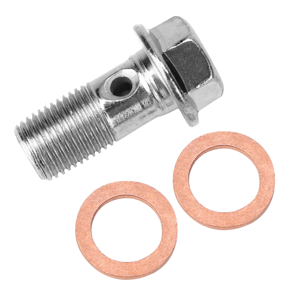 10mm M10x1.00 Motorcycle Screw Hose Bolt For Brake Pump Fit For Hon KRI✈️