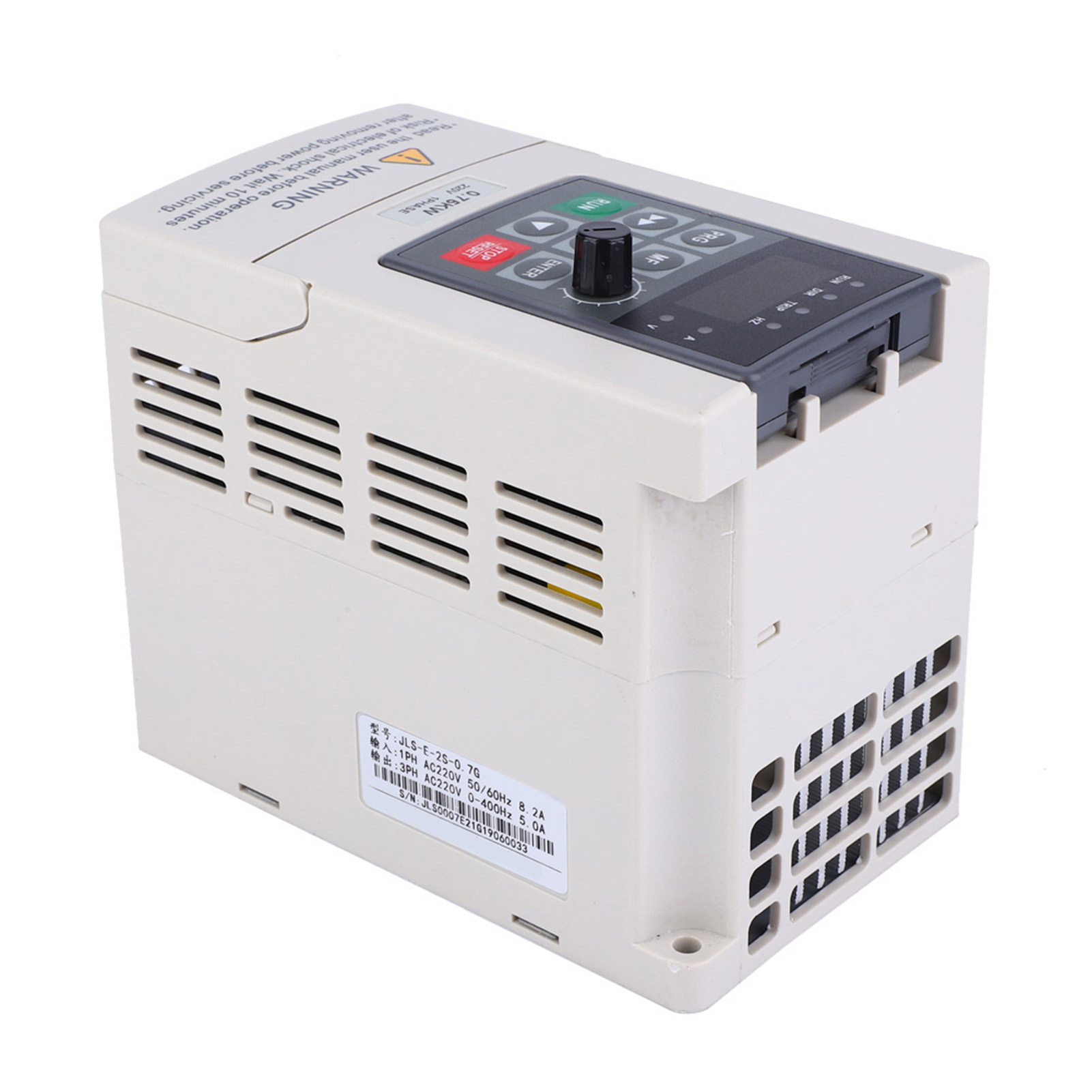 220V 0.75KW VFD Variable Frequency Drive Inverter 1-Phase Input 3-Phase Ou KRI✈️