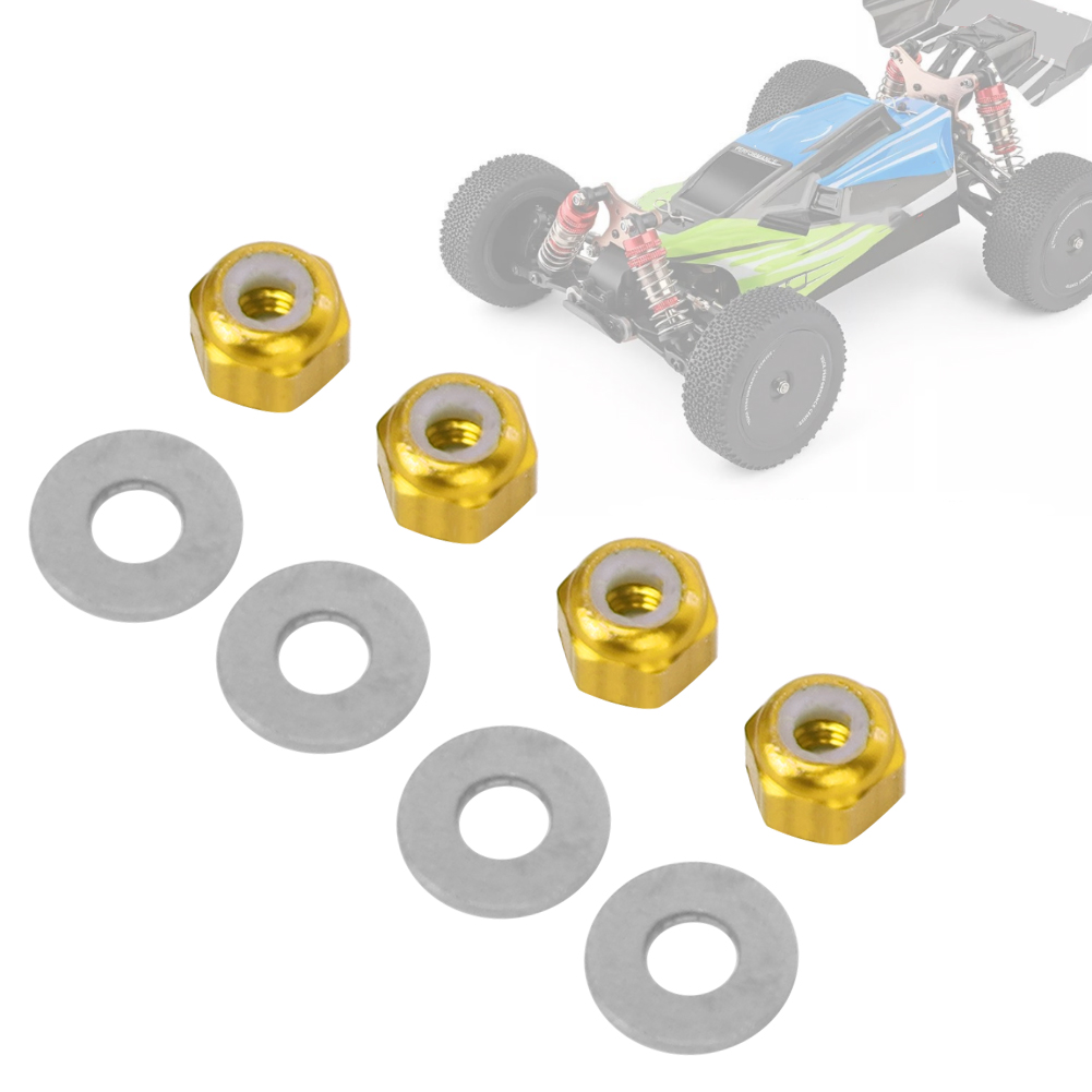 Wheel Hex Lock Nut Fit For Wltoys 1/14 144001 RC Car Upgrade AccessoryYell KRI✈️
