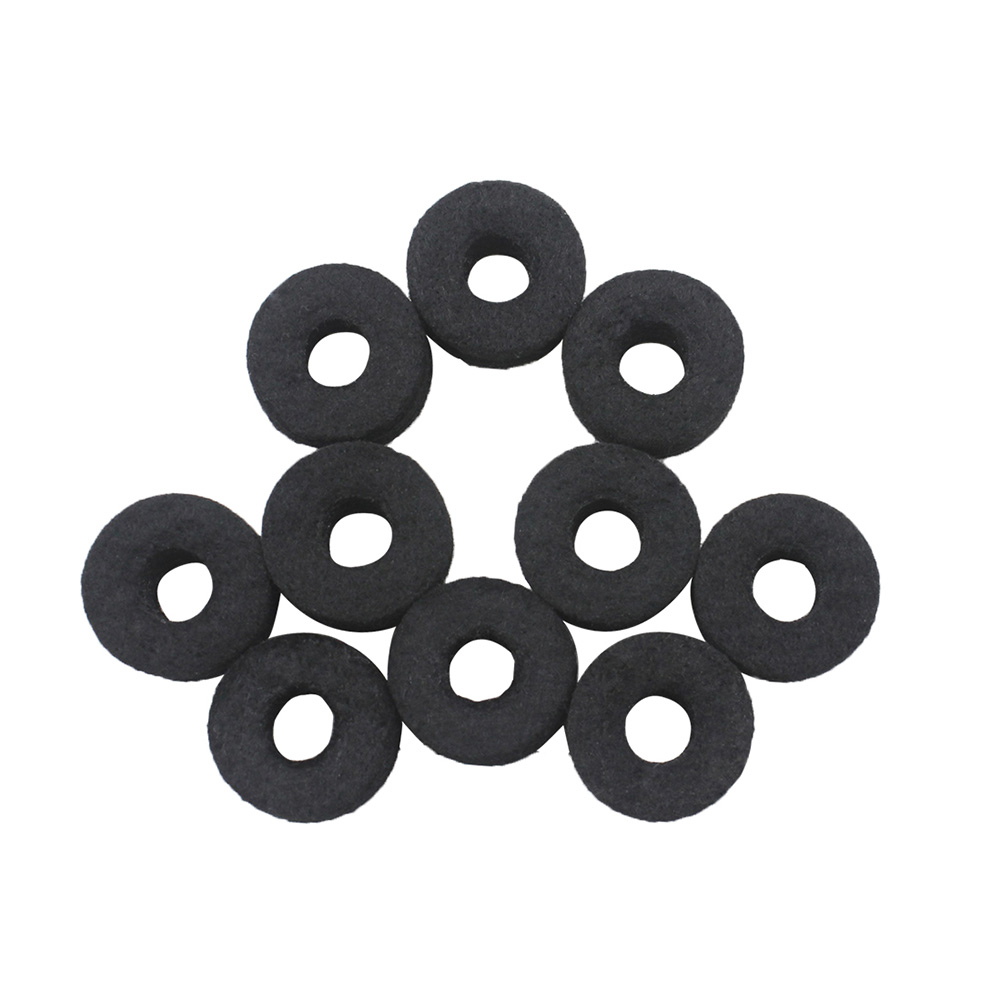 10pcs Drum Cymbal Felt Pads Set Replacement Parts Black Accessory KRI✈️