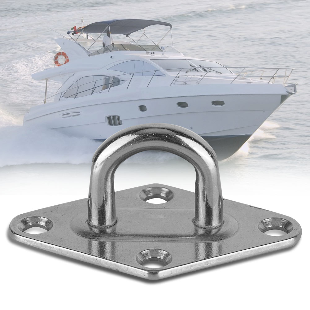 304 Stainless Steel Boat Pad Eye Plate Marine Grade Boat/Yacht Acc KRI✈️