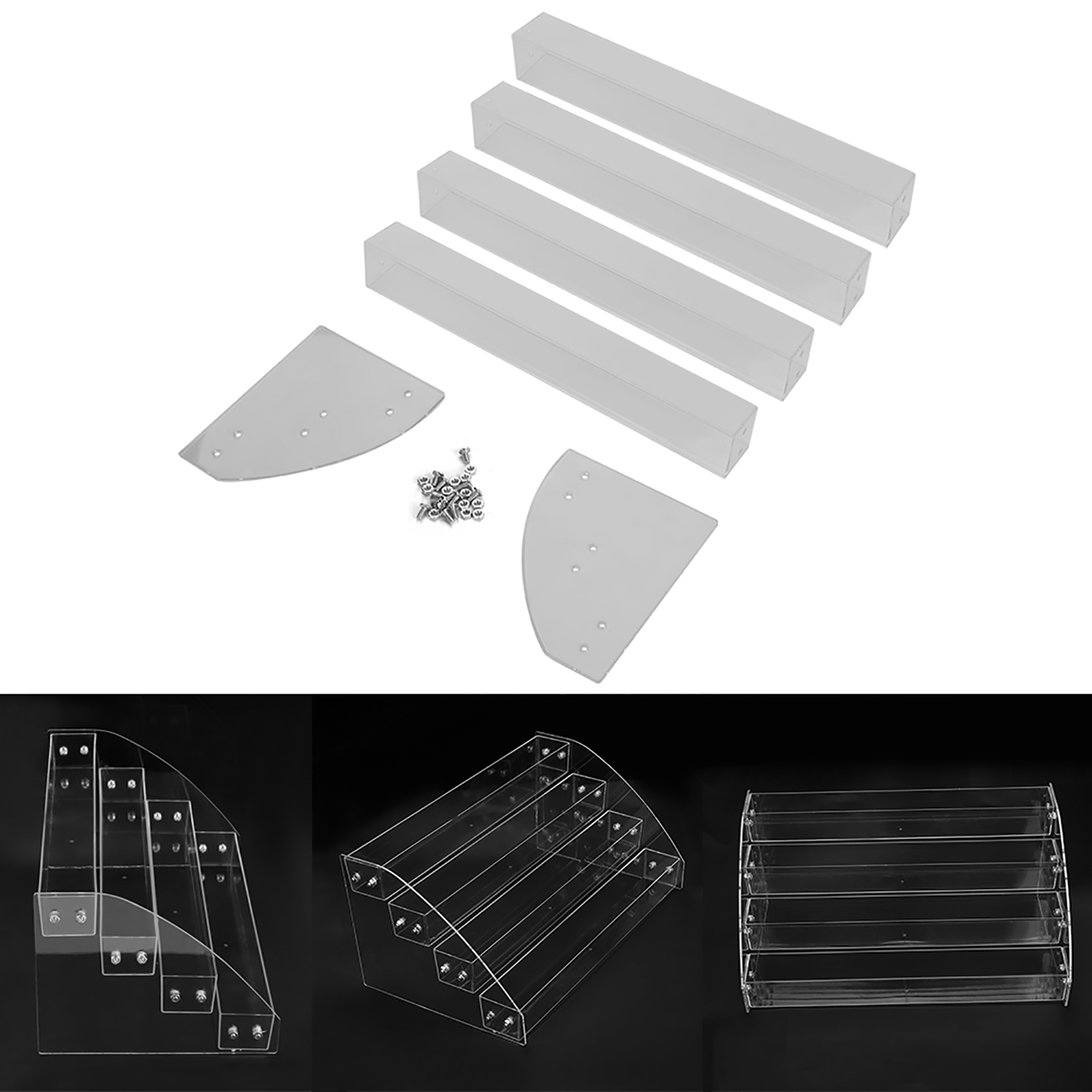 Multi Layers Clear Acrylic Display Stand Rack Organizer Cosmetic Storage B KRI✈️