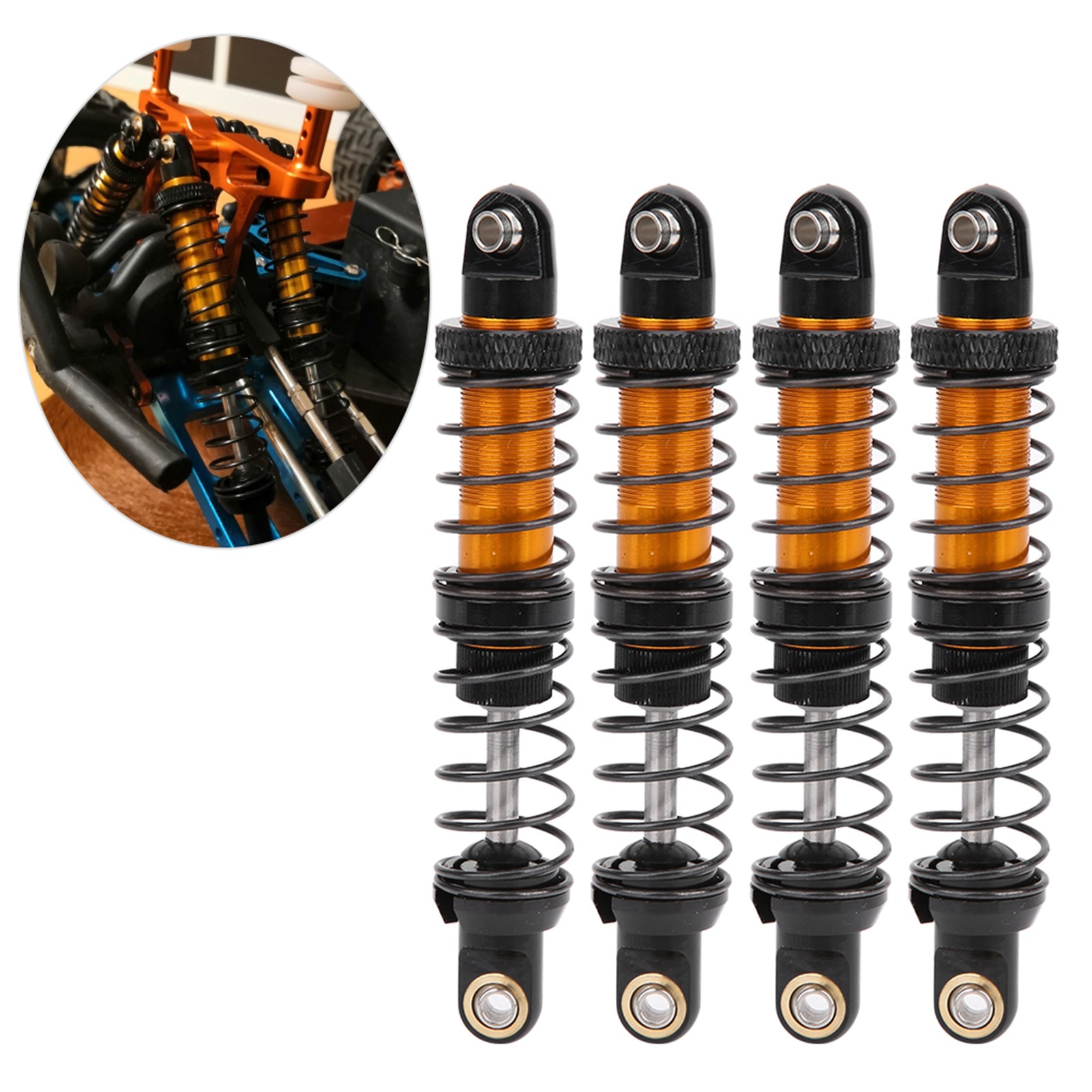 RC Car Metal Shock Struts Damper Oil Suspension Upgrade Fit For CC01 Trx4