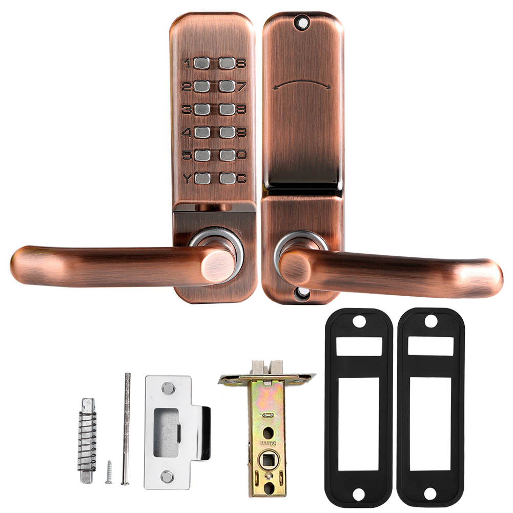 Mechanical Smart Digital Push Button Door Lock Home Keypad Keyless Code Pa KRI✈️