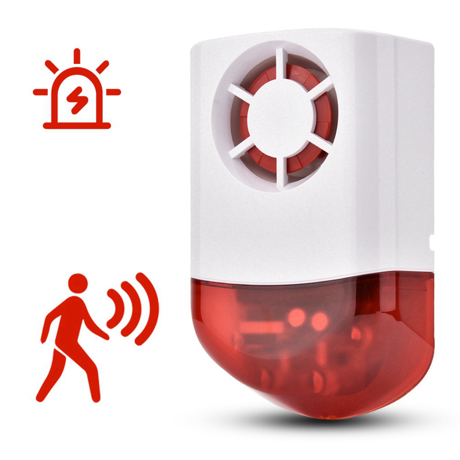 Smart Wireless AcoustO Optic Security Alarm System Siren 433MHZ KRI✈️