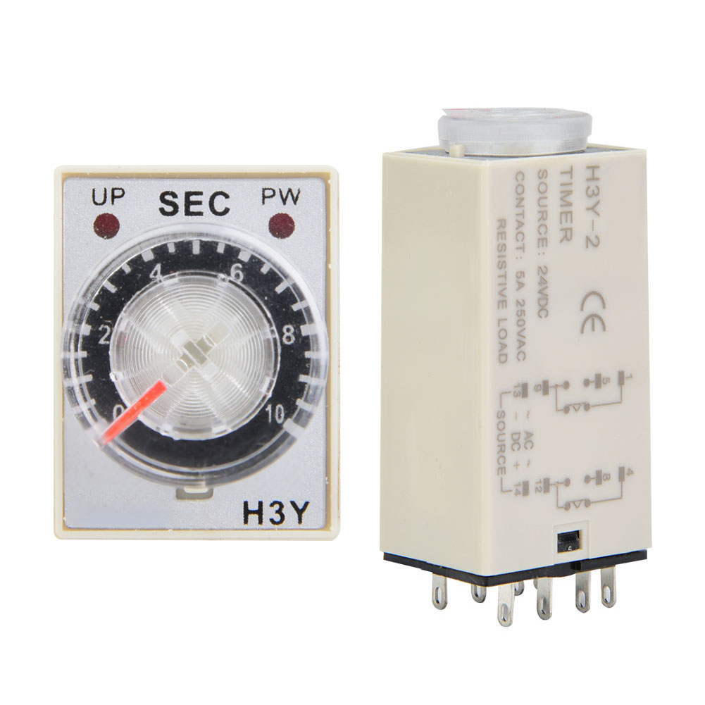 Time Relay 24V DC H3Y-2 Delay Control Switch 10S KRI✈️