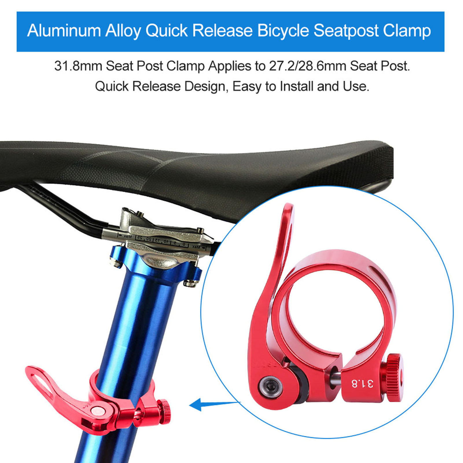 GUB CX-18 Quick Release Road Bike Bicycle Aluminum Alloy Seatpost Seat Pos KRI✈️