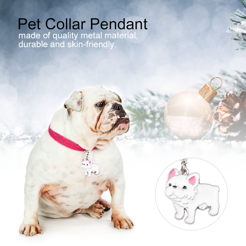Cute Pet Dog Metal Collar Pendant Clasp Dog Tag Collar Pendant Pet Accesso KRI✈️
