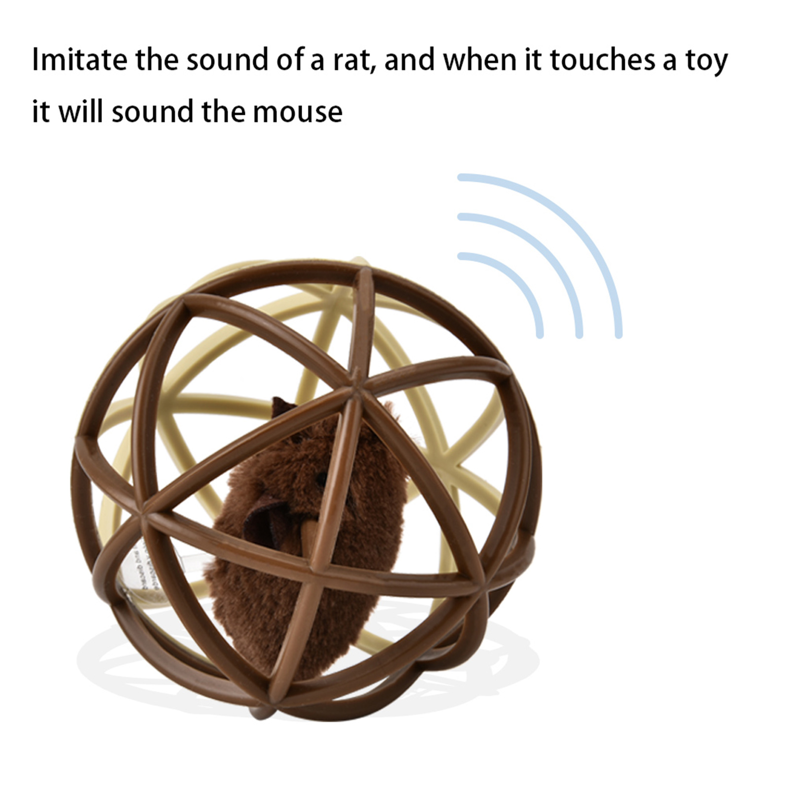 Pet Cat Prisoner Mouse Ball Puzzle Toy Sisal Ball Funny Cat Molars Claw(Ri KRI✈️