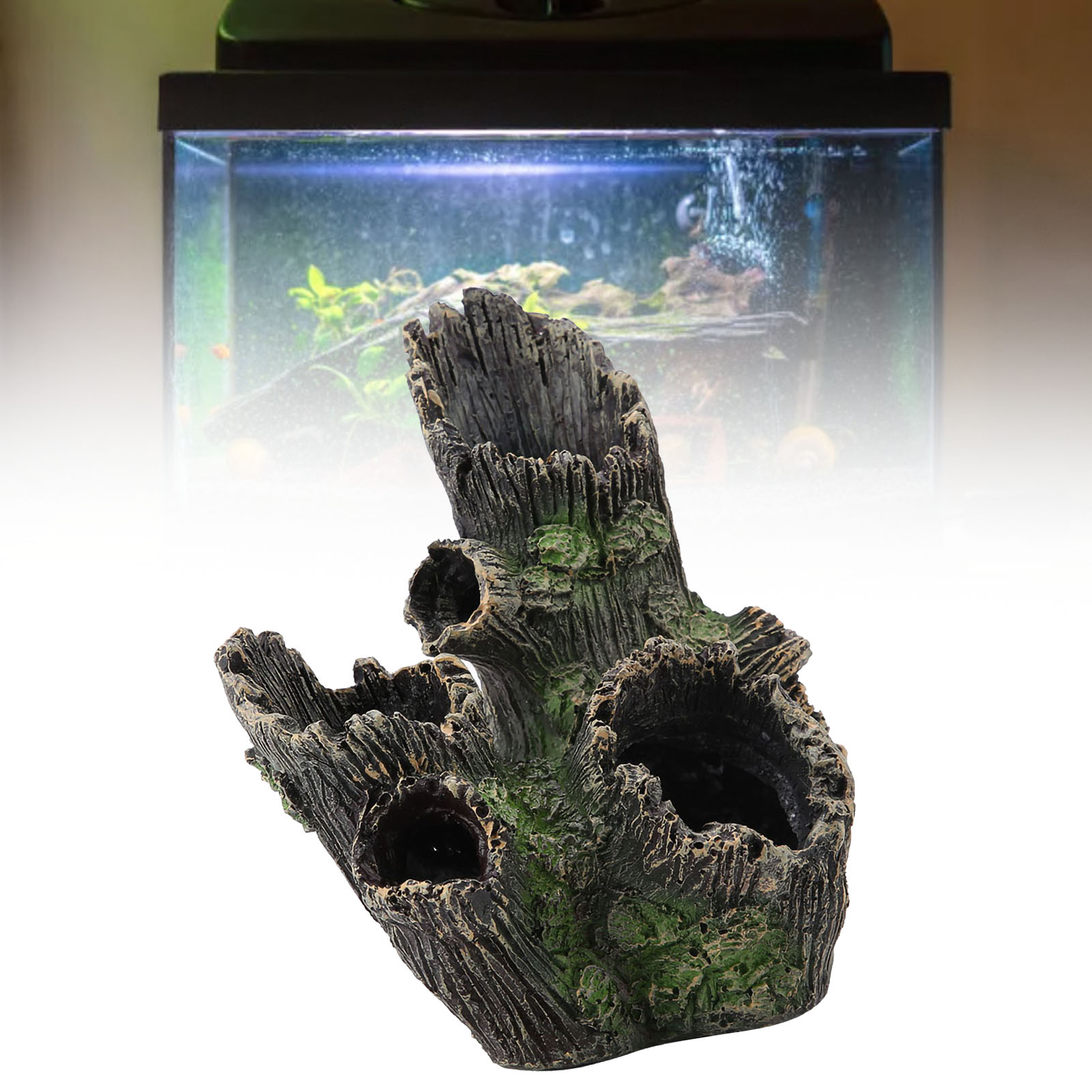 Aquarium Driftwood Decoration Artificial Resin Tree Trunk For Fish Tank Or KRI✈️