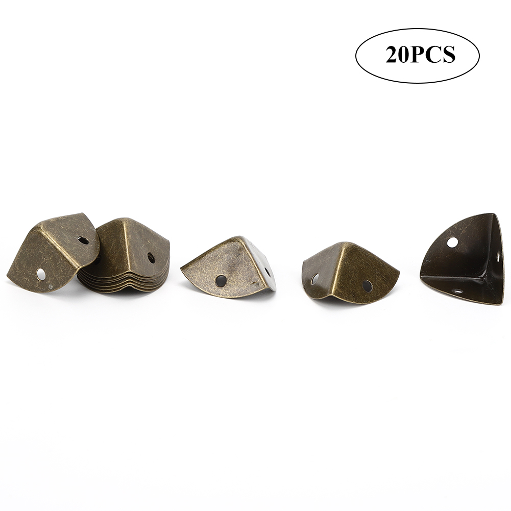 20pcs Antique Box Protection Corner Case Edge Guard Bronze Corner Cover 26 KRI✈️