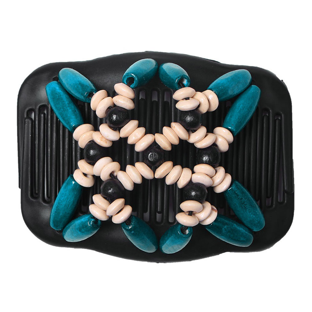 Vintage Bead Double Combs For Lady Women Hair Accessory Hair Styling Tool KRI✈️