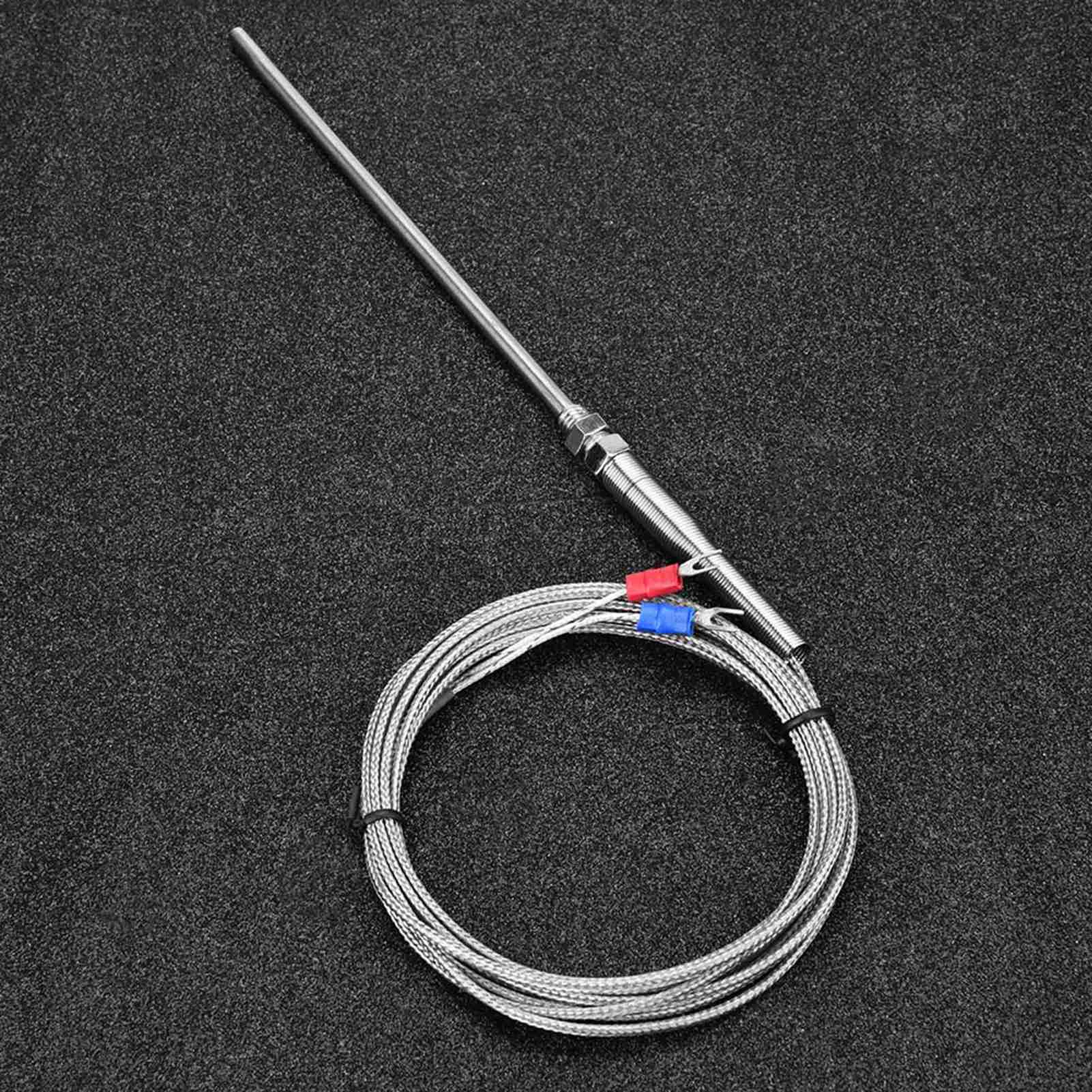 M8 Thread Type K Thermocouple 150mm Probe Temperature Sensor Wire 0-400℃ ( KRI✈️