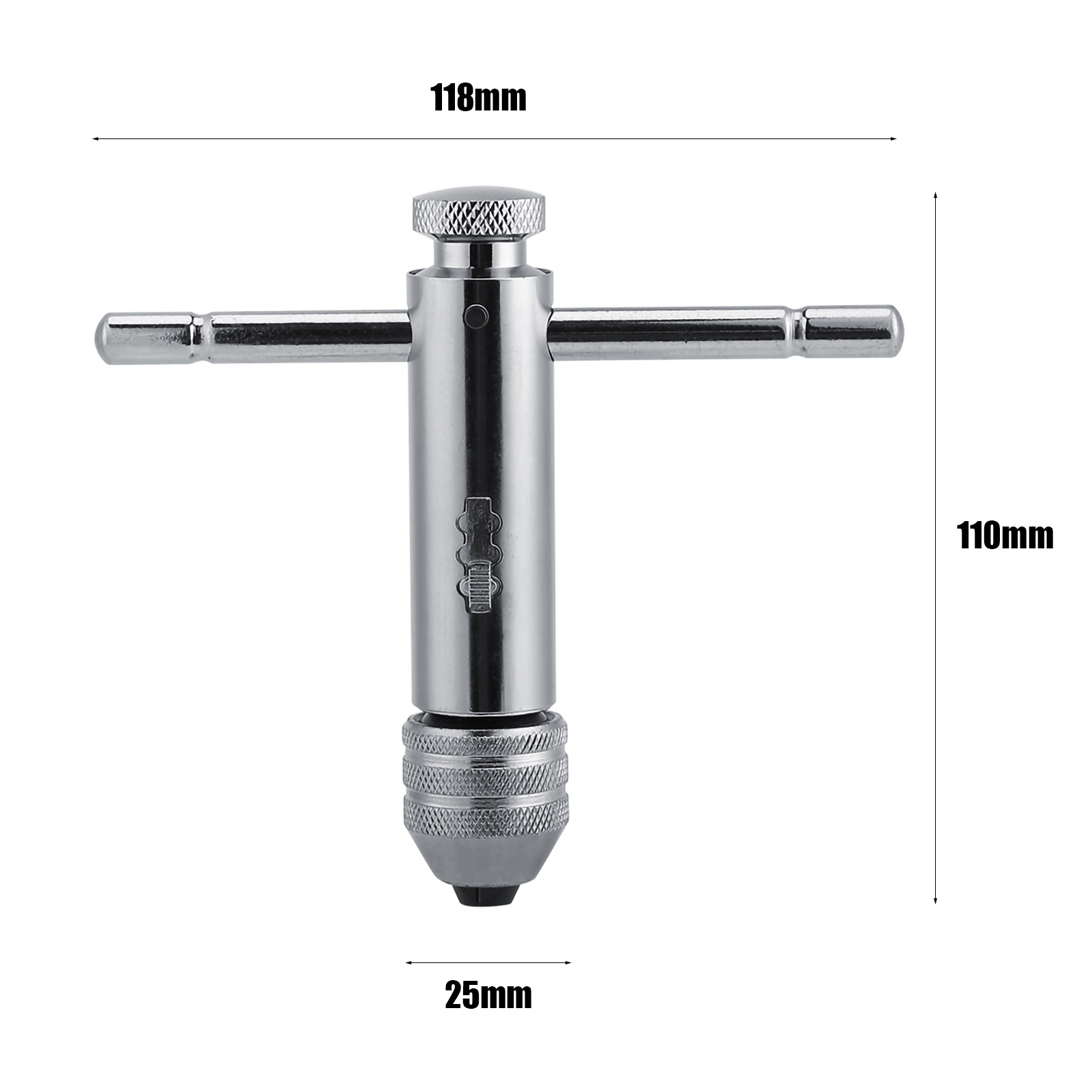 Adjustable T Bar Handle Ratchet Tap Wrench M3 M8 & M5 M12 For Tap & Die Se KRI✈️