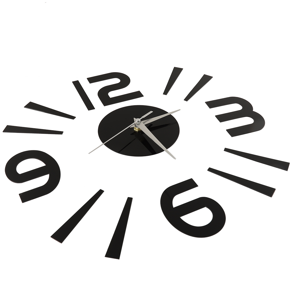 Wall Clock Sticker 1mm Acrylic Mirror Watch Decor DIY Wall Modern Home Off KRI✈️