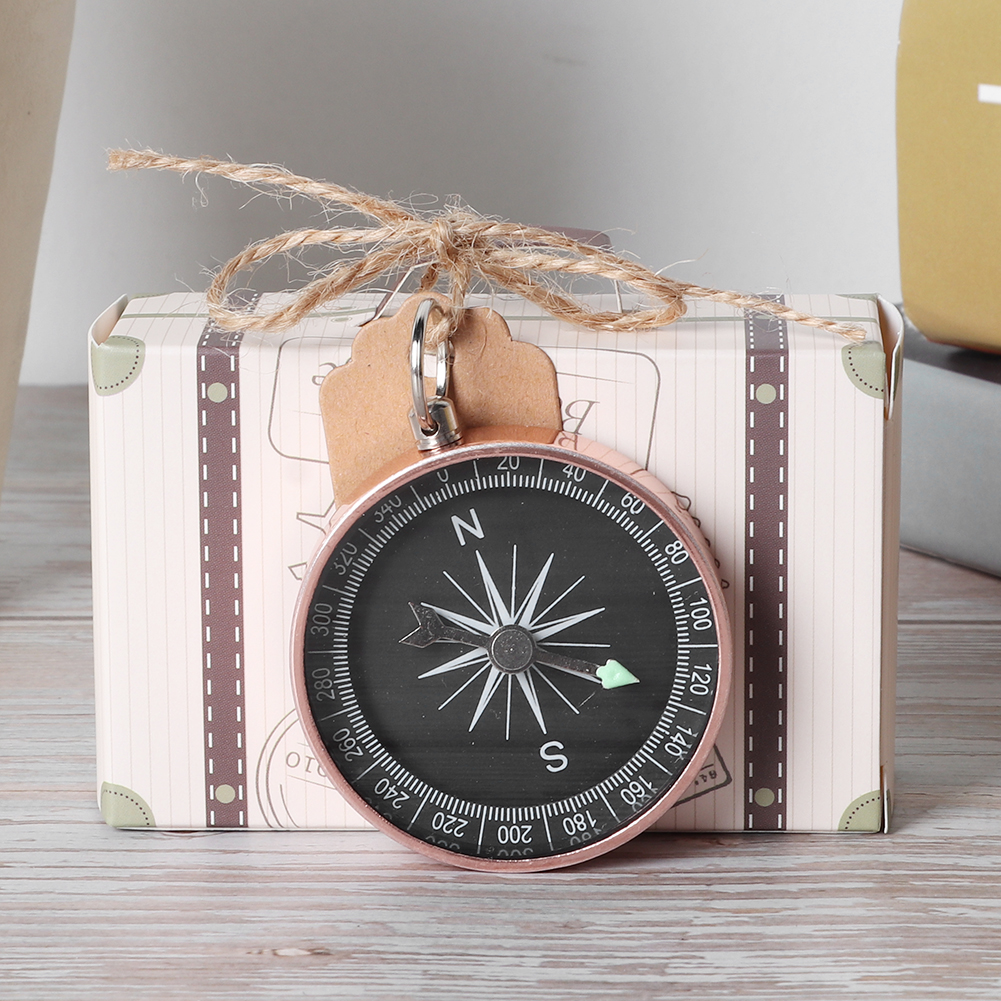 20Pcs Wedding Gift Box Candy Boxes With Compass And Kraft Tags For Travel KRI✈️