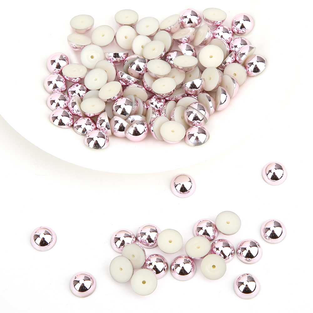 100pcs Semi Circular Pearl Beads Rivets Kit For Clothes Bags DIY Decoratio KRI✈️