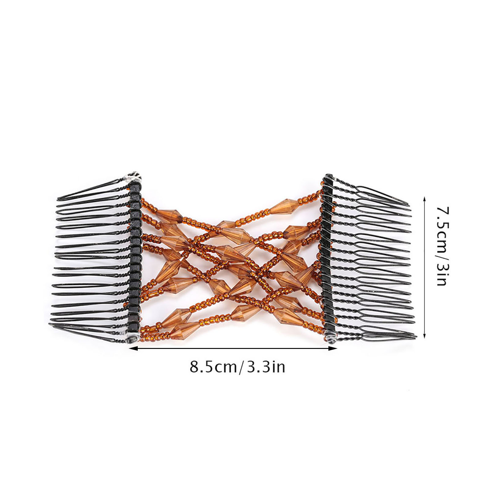 Women Girl Magic Easy Hair Beads Slide Stretchy Comb Clip Stretchable Hair KRI✈️