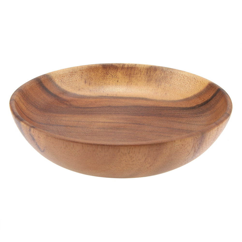 Solid Wooden Bowl For Salad Soup Rice Hand Made Wooden Bowl Kitchen KRI✈️