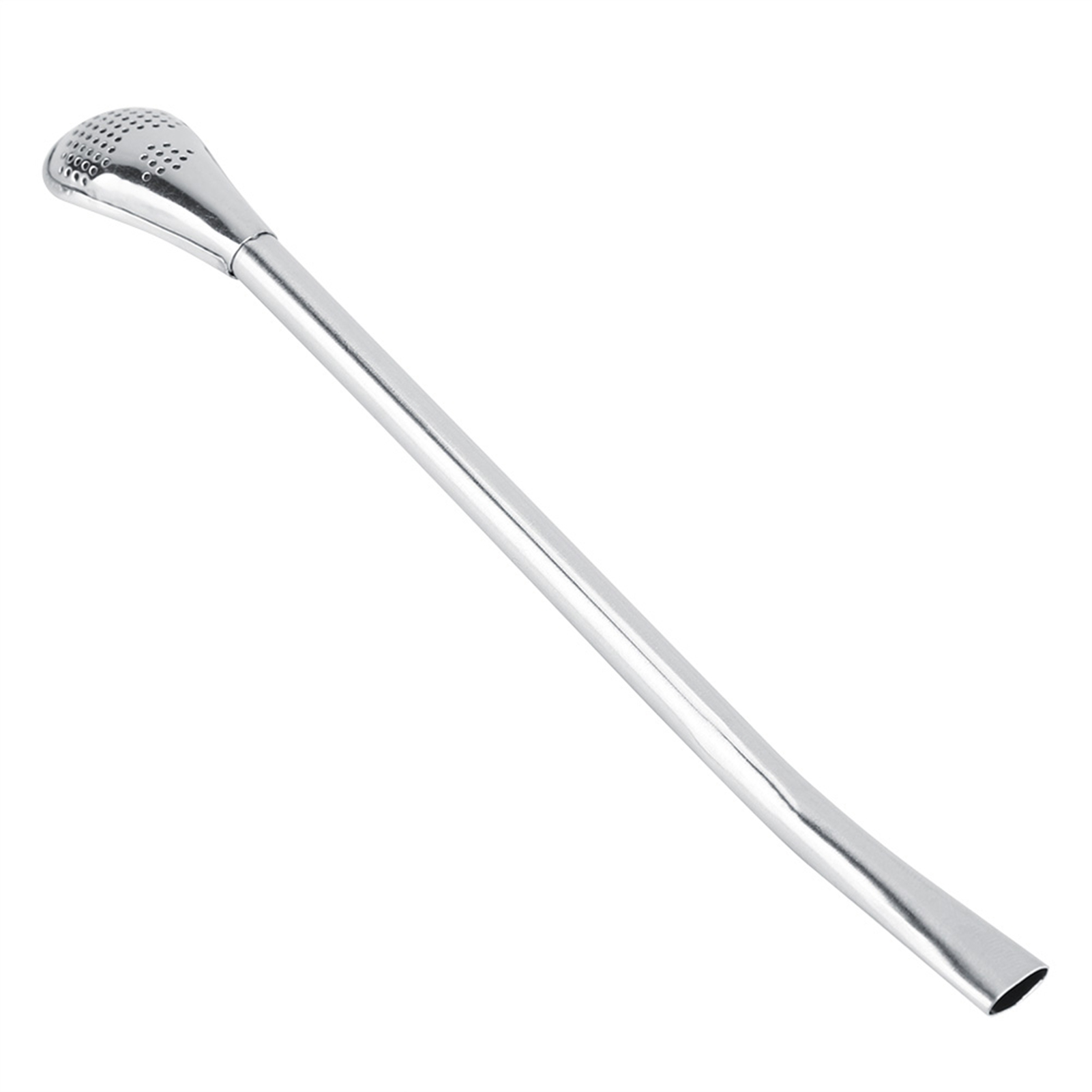 Stainless Steel Metal Drinking Straw Spoon Resuable Washable Cocktail Spoo KRI✈️