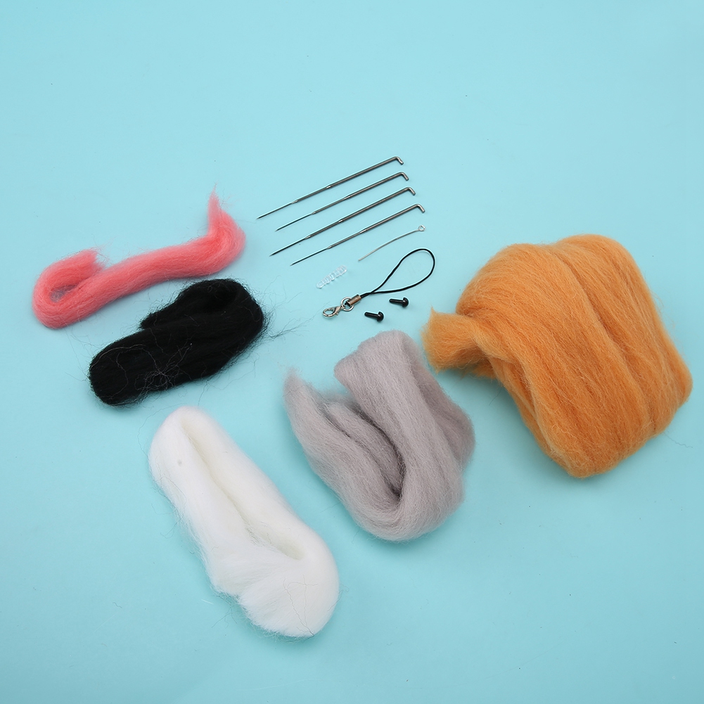 Needle Felting Starter Kit Animal Doll Shape Craft DIY Handcraft Gift Mate KRI✈️