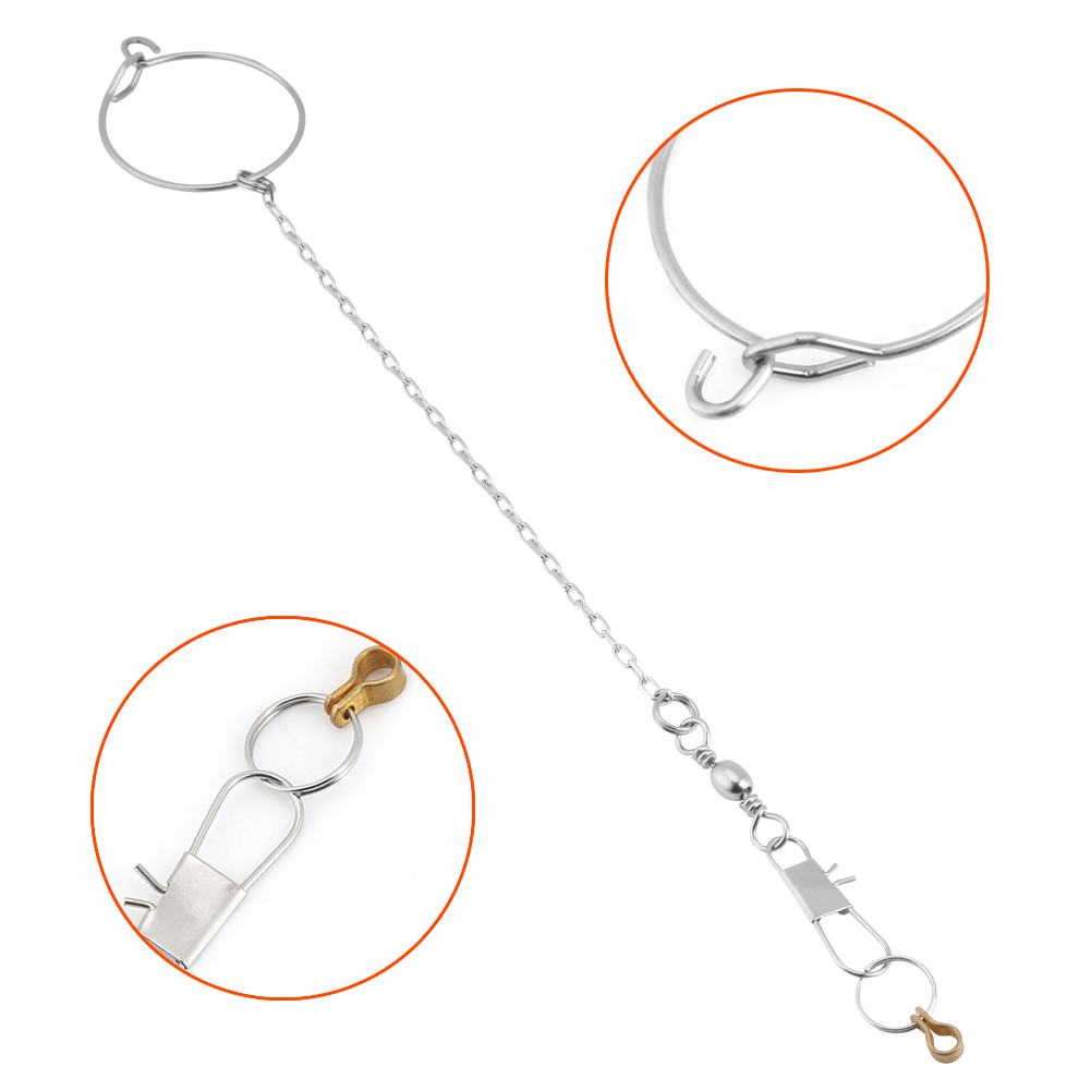3.5/4.5/5.5mm Stainless Steel Pet Birds Foot Stand Chain Ring Toy KRI✈️