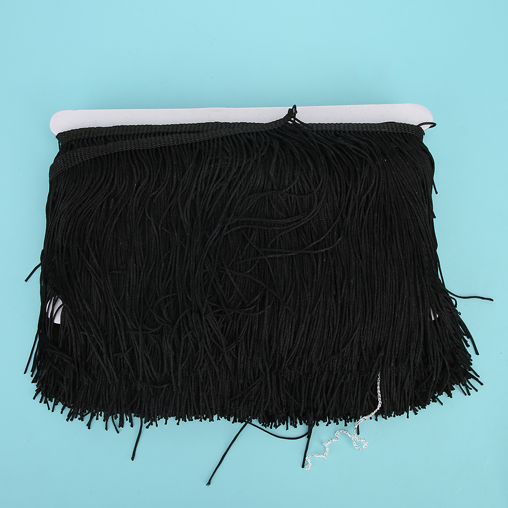 10yd 14cm Long Fringe Tassel Polyester Lace Trim Ribbon Sew Stage DIY Clot KRI✈️