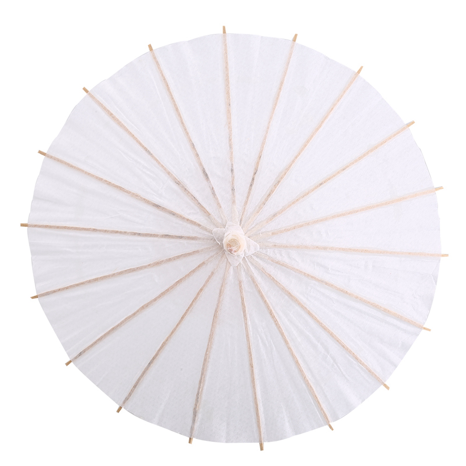 White Color Paper Decorative Umbrella Parasol School Decor Photo Prop (20c KRI✈️