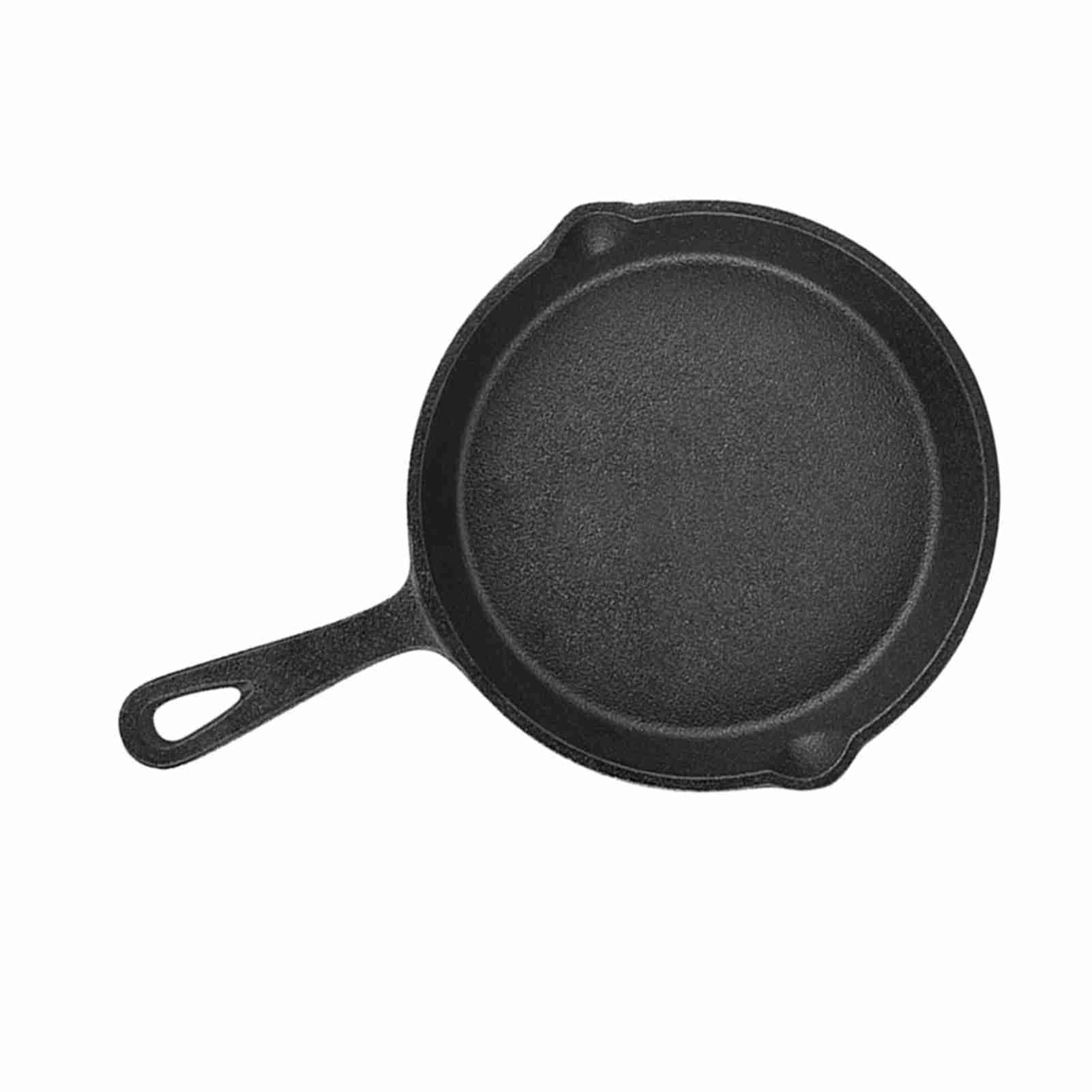 16cm 20cm Vintage Cast Iron Skillet Frying Pan Burnt NOn Stick (16cm) KRI✈️