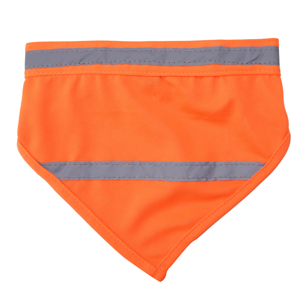 Reflective Pet Dog Puppy Scarf Collar Bib Neckerchief (Fluorescent Orange KRI✈️