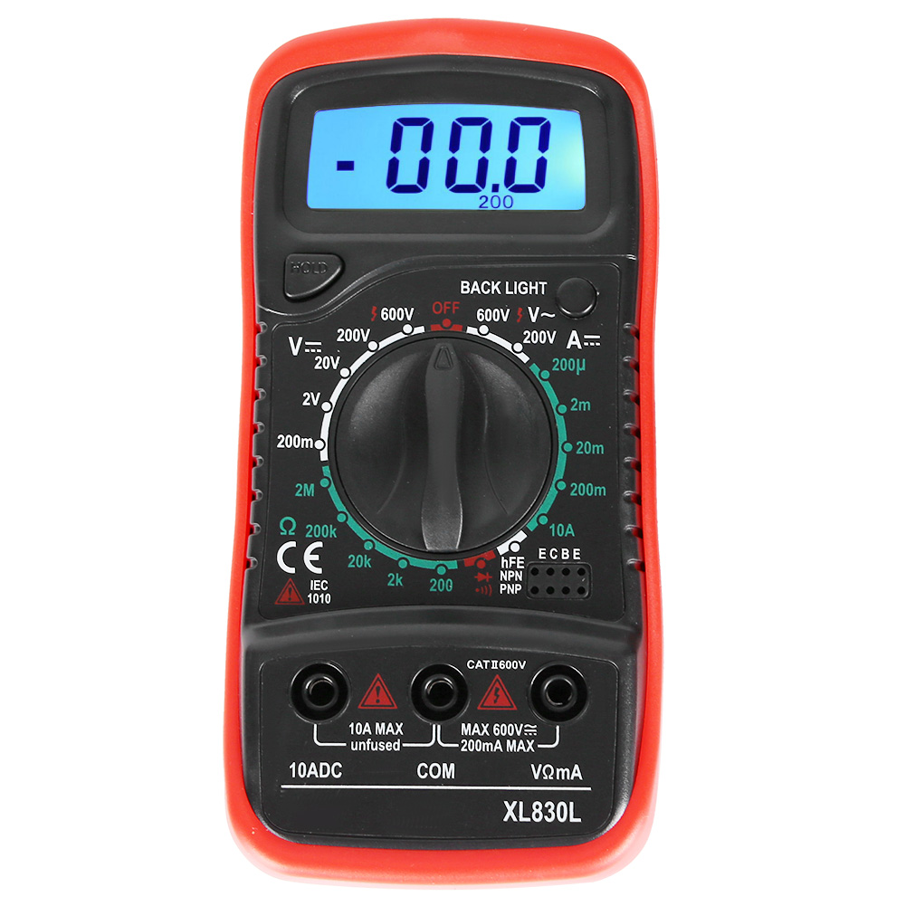 XL830L Handheld LCD Digital Multimeter Voltmeter Ammeter Ohmmeter Current Vol UK