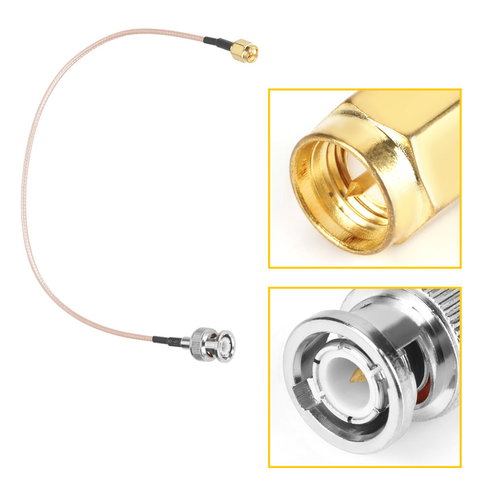 2Pcs 50Ω 30cm SMA Male To BNC Male RG316 Coax Coaxial Cable For Antenna KRI✈️