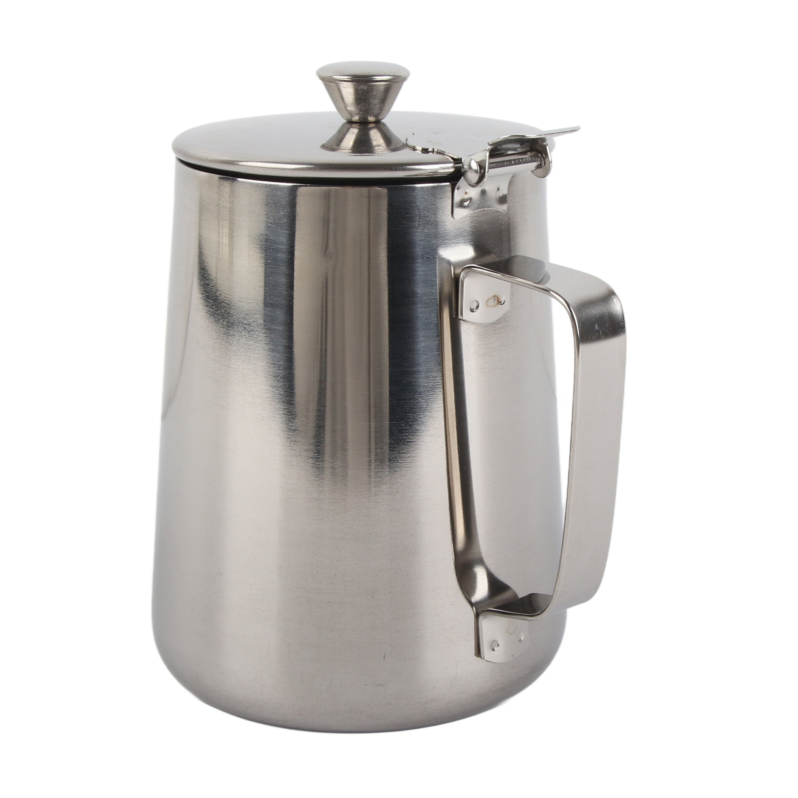 Stainless Steel Coffee Cup Mug Milk Frothing Pitcher Jug With Lid For Latt KRI✈️