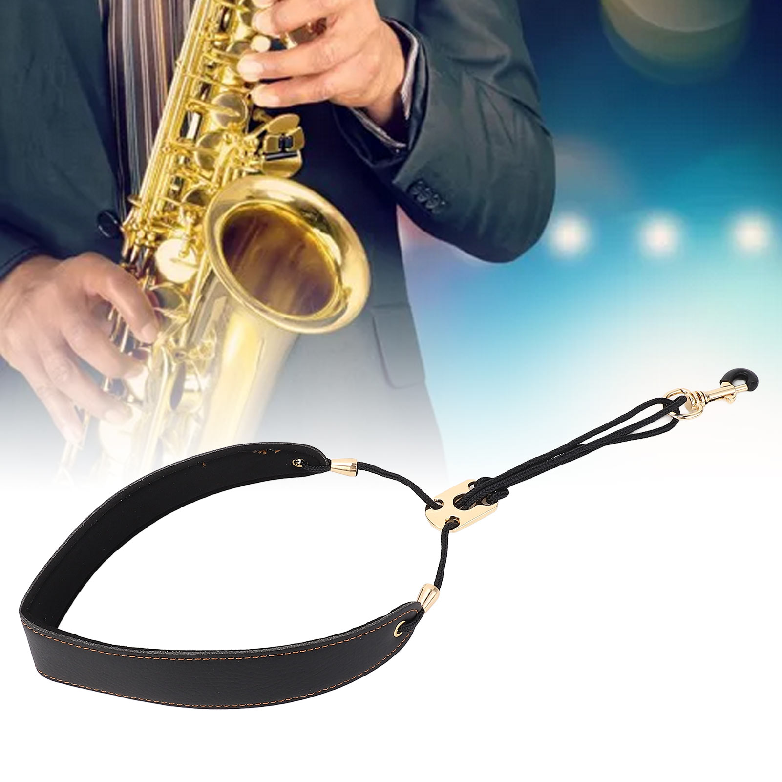 Saxophone Hook Strap Saxophone Strap Length Adjustable For Performance - Produktbild 1