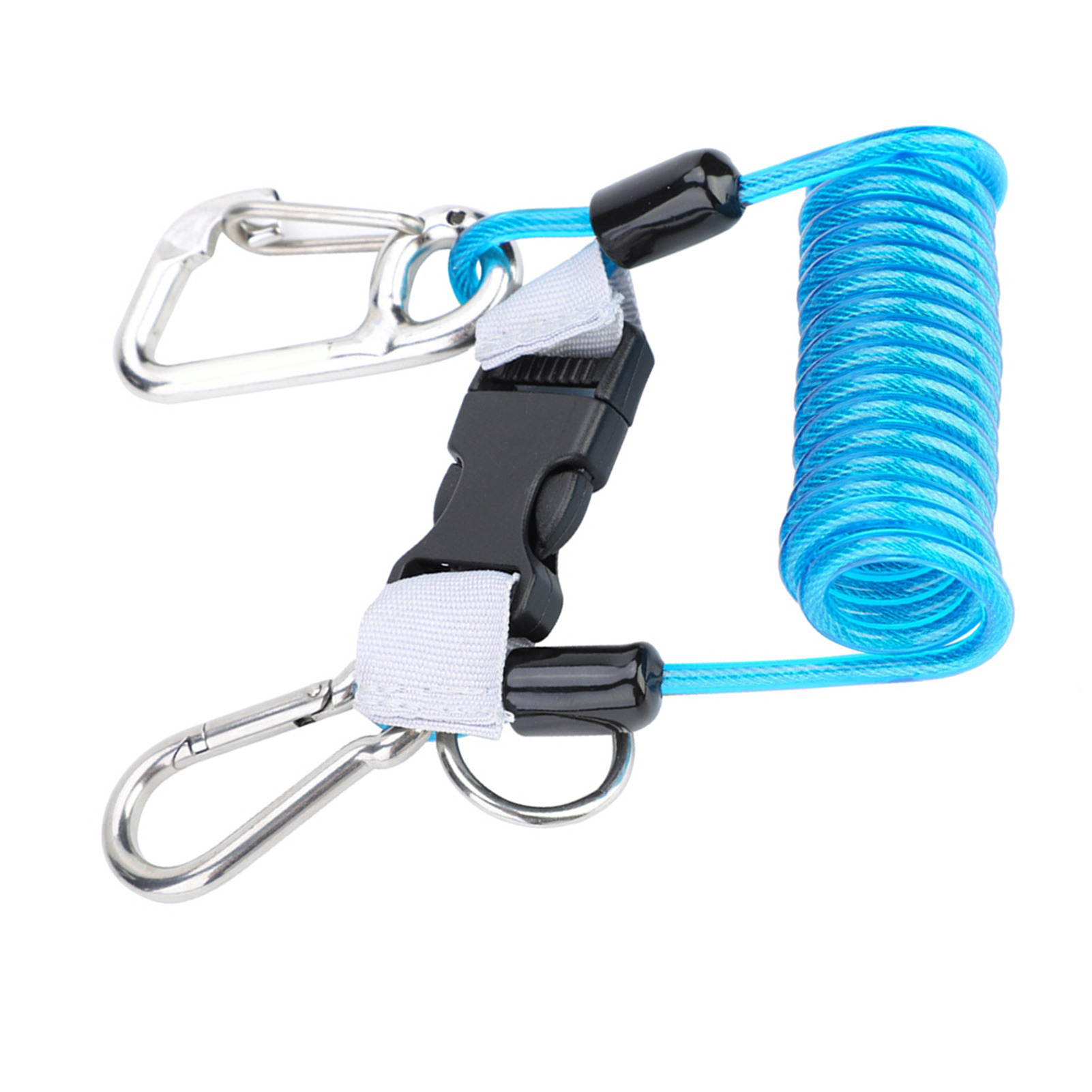 Keep Diving Anti Lost Spring Coil Lanyard Safety Emergency Tool With Quick KRI✈️